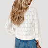 Sugar & Lace Womens Buttoned Crochet Cardigan White - SL271897-1