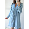 Sugar & Lace Womens Buttoned Denim Dress