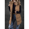 Sugar & Lace Womens Coffee Longline Vest