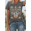 Sugar & Lace Womens Country Music Guitar T-Shirt