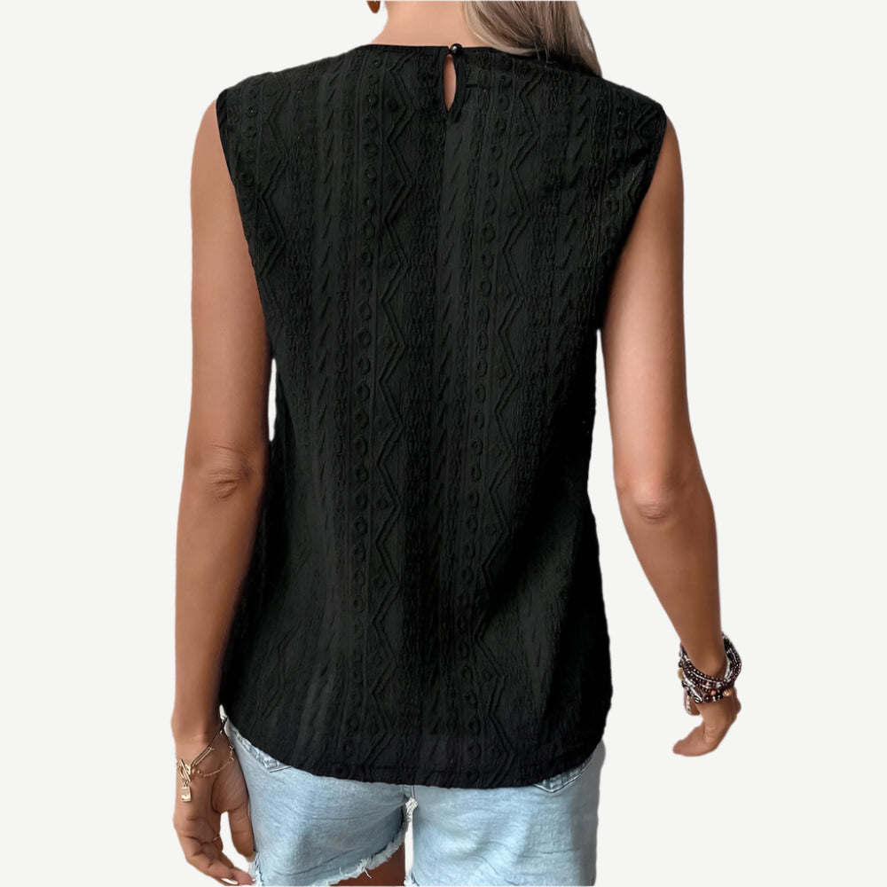 Sugar & Lace Womens Crochet Blouse Black - SL25611381-P2