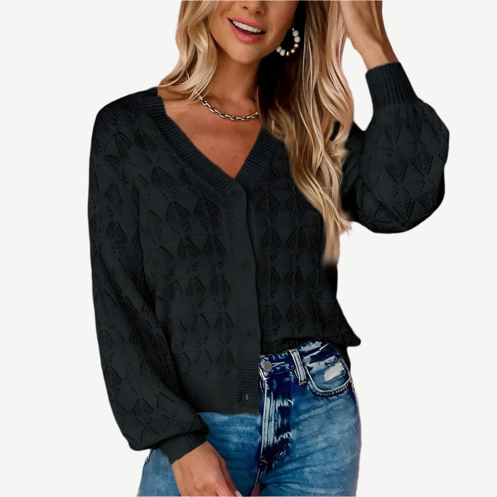 Sugar & Lace Womens Crochet Cardigan