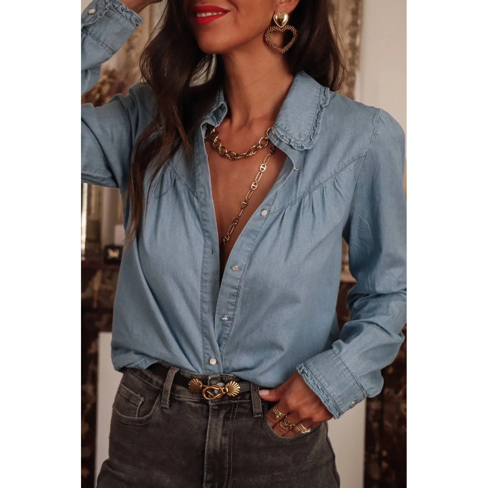 Sugar & Lace Womens Dusk Blue Shirt