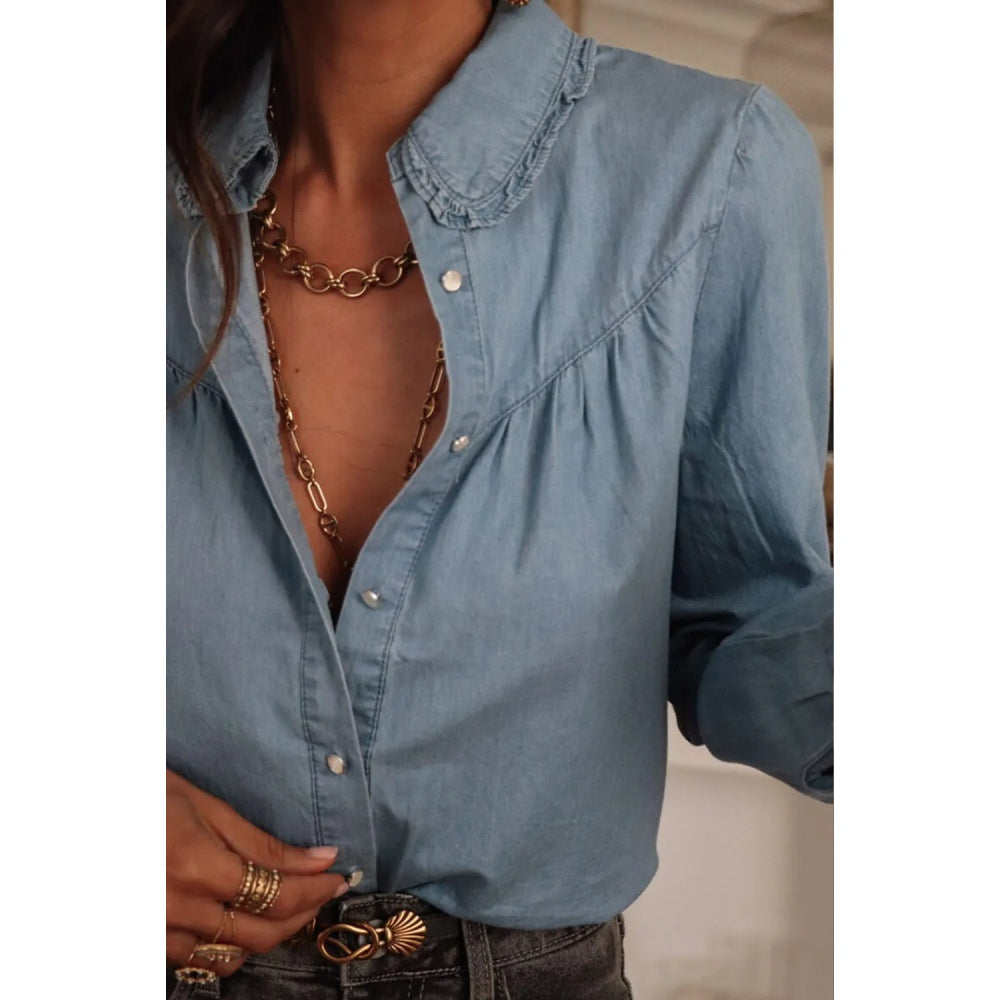 Sugar & Lace Womens Dusk Blue Shirt