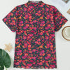 Sugar & Lace Womens Floral Mesh Blouse Rose - SL25136182-P620