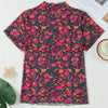 Sugar & Lace Womens Floral Mesh Blouse Rose - SL25136182-P620