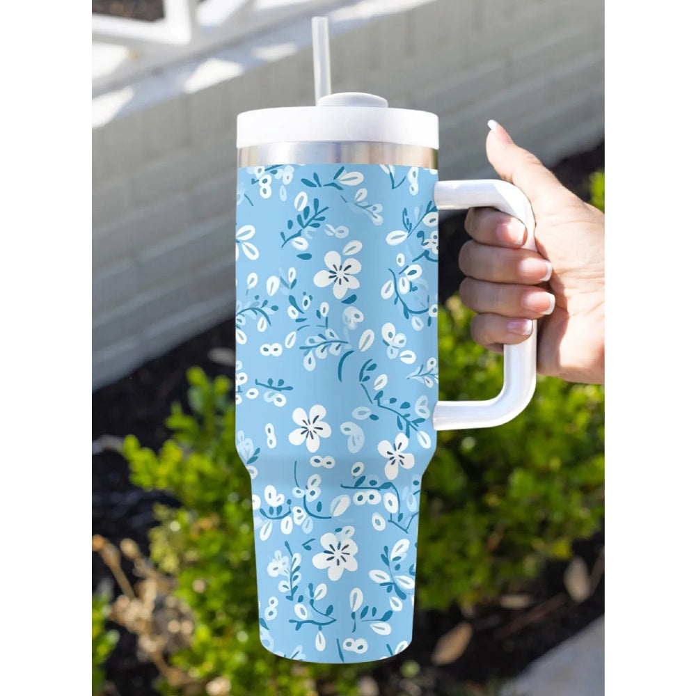 Sugar & Lace Womens Floral Print Stainless Steel 40oz Vacuum Cup