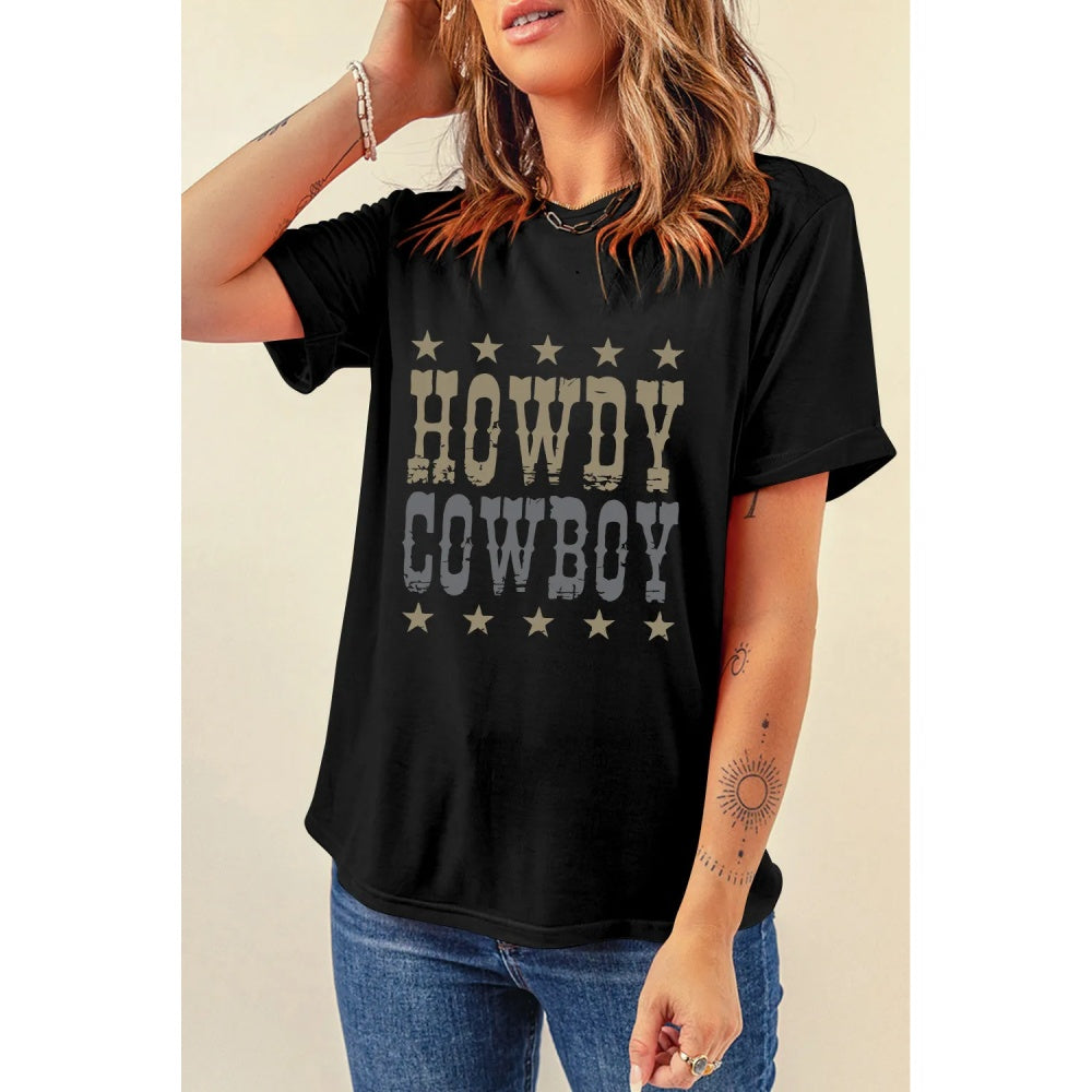 Sugar & Lace Womens "Howdy Cowboy" T-Shirt 