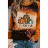 Sugar & Lace Womens It's Fall Yall Halloween Pumpkin Blouse