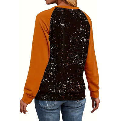 Sugar & Lace Womens It's Fall Yall Halloween Pumpkin Blouse