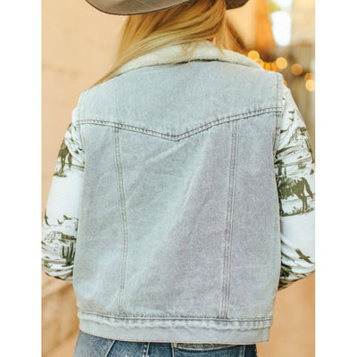 Sugar & Lace Womens Light Wash Denim Vest - SLJO159-LGTW