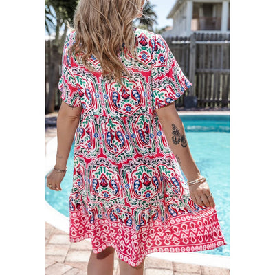 Sugar & Lace Womens Pink Bohemian Dress