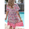 Sugar & Lace Womens Pink Bohemian Dress