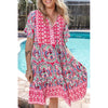 Sugar & Lace Womens Pink Bohemian Dress