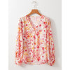 Sugar & Lace Womens Pink Ditsy Floral Blouse