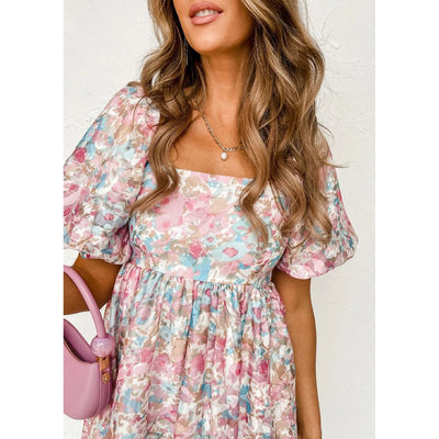 Sugar & Lace Womens Pink Floral Dress