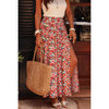 Sugar & Lace Womens Red Floral Print Maxi Skirt