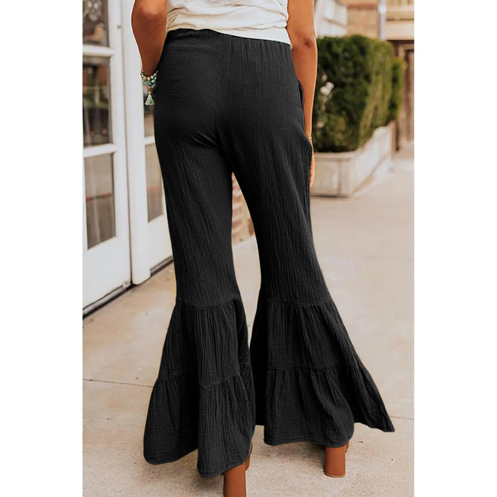 Sugar & Lace Womens Ruffled Bell Pants