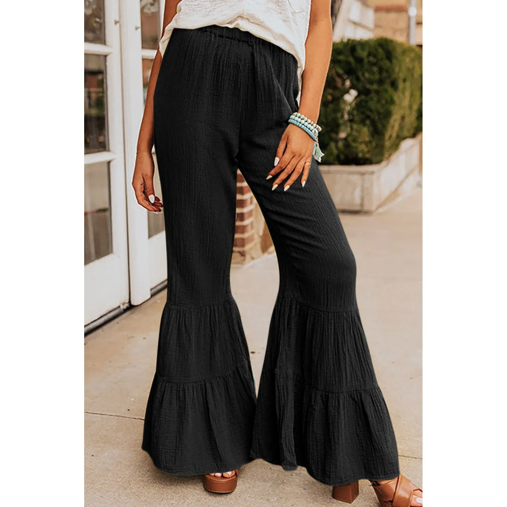 Sugar & Lace Womens Ruffled Bell Pants