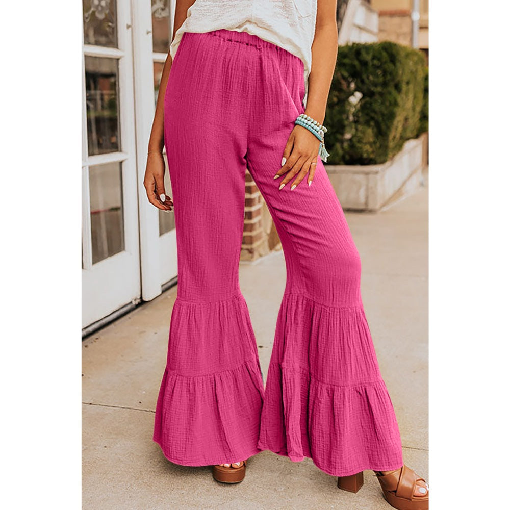 Sugar & Lace Womens Ruffled Bell Pants