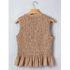 Sugar & Lace Womens Shirred Slim Fit Tank Top Smoke Gray - SL25613977-P7016