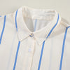 Sugar & Lace Womens Stripe Drop Shoulder Blouse