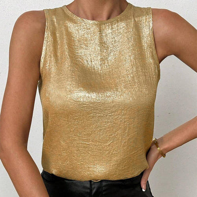 Sugar & Lace Womens Textured Casual Tank Top