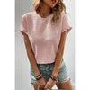 Sugar & Lace Womens Textured Ruffled Blouse 