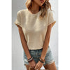 Sugar & Lace Womens Textured Ruffled Blouse