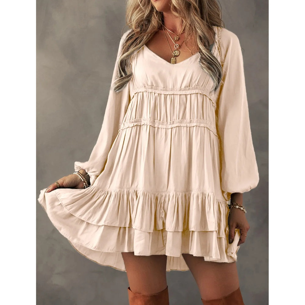 Sugar & Lace Womens Tiered Ruffled Dress