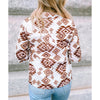 Sugar & Lace Womens Western Aztec Shirt