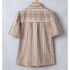 Sugar & Lace Womens Western Gingham Blouse Brown - SL25136729-P1722