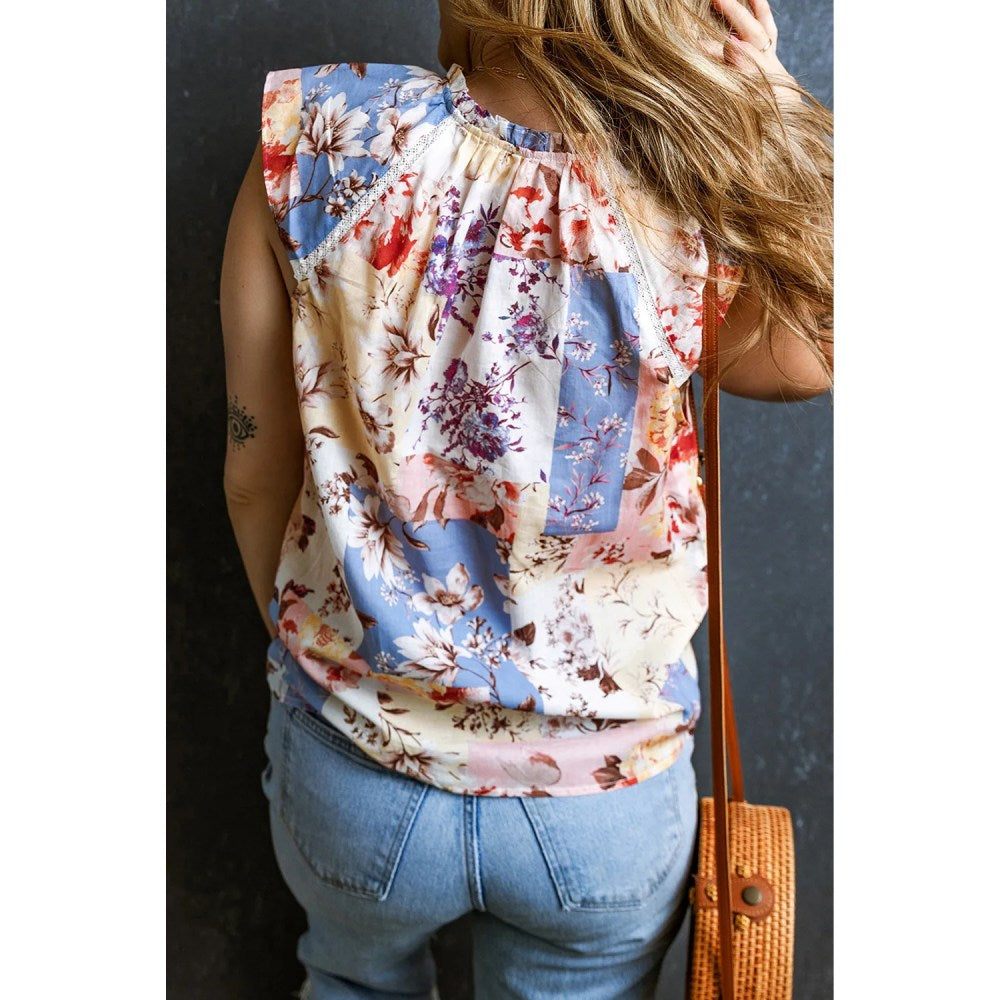 Sugar & Lace Womens Floral Print Blouse