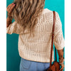 Sugar & Lace Womens Hollowed Knit Blouse