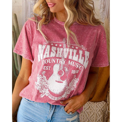 Sugar & Lace Womens Nashville Music City T-Shirt
