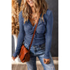 Sugar & Lace Womens Twist Front Blouse