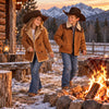 Tempco Girls Savannah Shearling Suede Jacket - TG6502