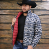 Tempco Mens Ruidoso Reversible Puffer Iron Feather Jacket