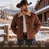 Tempco Mens Marlboro Shearling Suede Trucker Jacket - TM6002