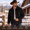 Tempco Mens Marlboro Shearling Suede Trucker Jacket - TM6002