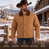 Tempco Mens Marlboro Shearling Suede Trucker Jacket - TM6002
