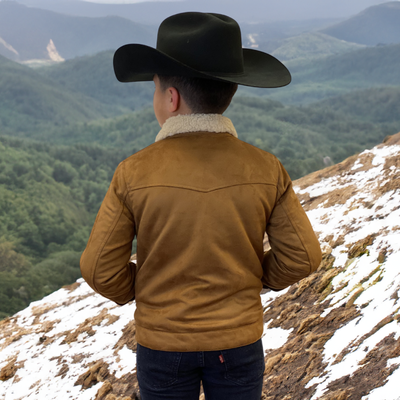 Tempco Boys Marlboro Faux Suede Sherpa Jacket