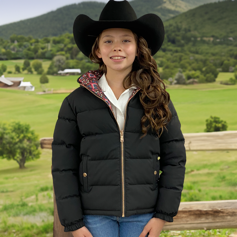 tempco girls bailey reversible hood jacket