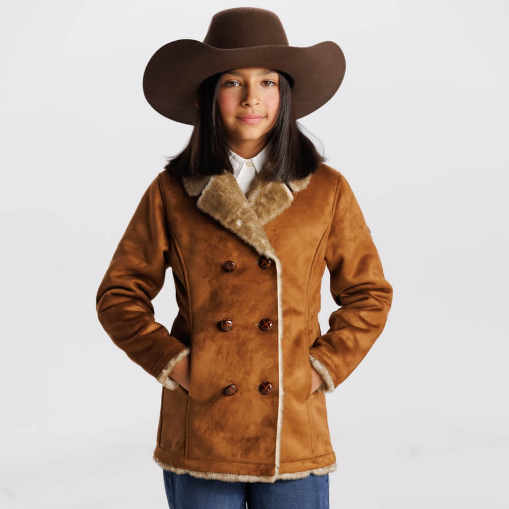 Tempco Girls Savannah Suede Coat - TG6502