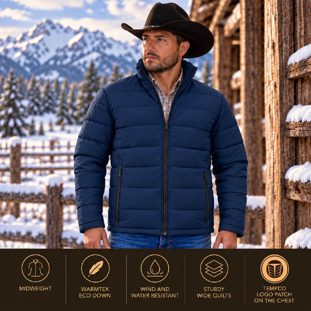 Tempco Mens Colorado Midweight Puffer Jacket - TM1313