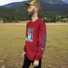 Tempco Mens Country Roads Long Sleeve T-Shirt Red