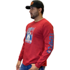Tempco Mens Country Roads Long Sleeve T-Shirt Red - COUNTRYROADS