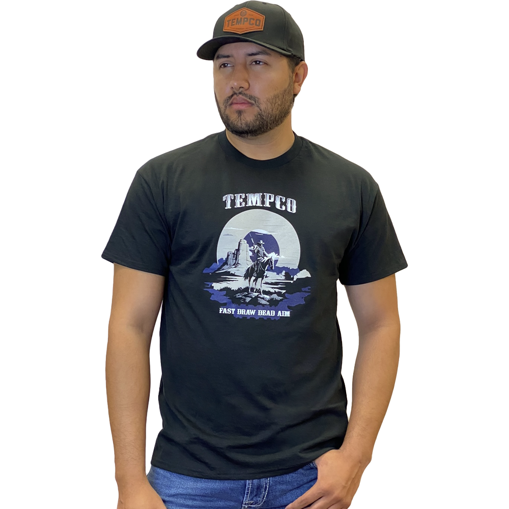 Tempco Mens Dead Aim Short Sleeve T-Shirt Black - DEADAIM