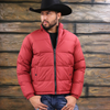 Tempco Mens Durango Reversible Puffer Iron Feather Jacket