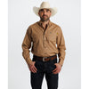 Tempco Mens El Vikingo Button Down Long Sleeve Shirt Brown - TMVKBTLS-414